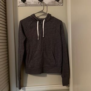 Grey zip up hoodie